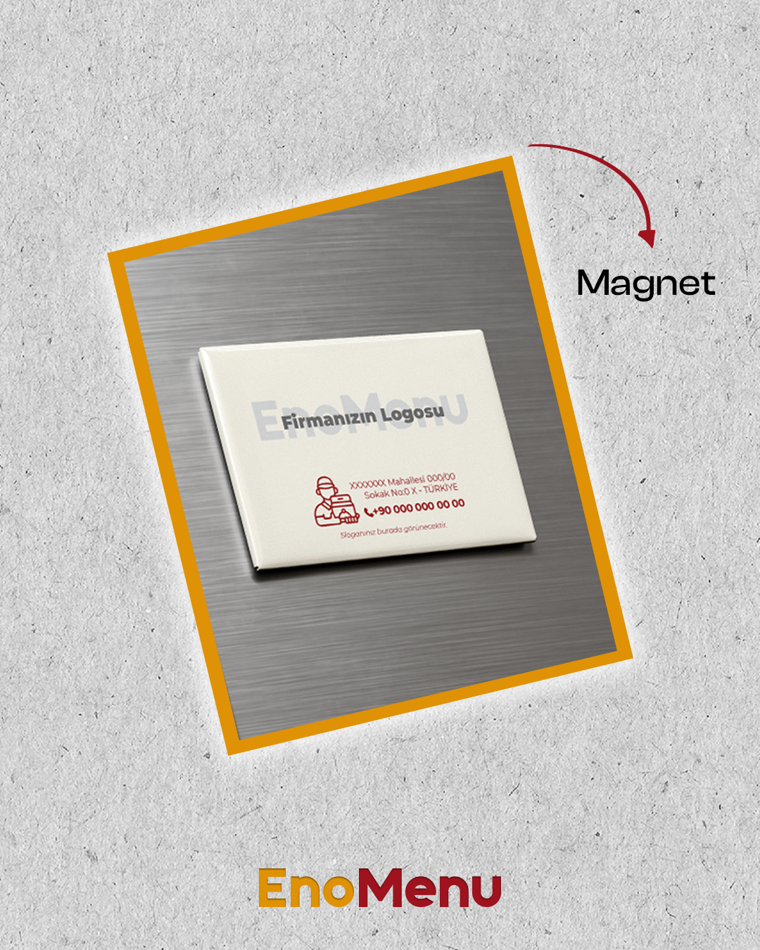 Buzdolabı Magneti — EnoMenu fiziksel ürün
